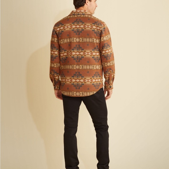 Pendleton CPO Jaquard Desert Dawn Quilted Mens Shirt jacket Large BNWOT - Picture 3 of 6